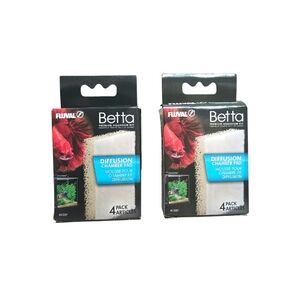 Bundle Lot of 2 Fluval Betta Diffusion Chamber Pad - 4 Pack = 8 Packs Total New